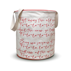 Celebrations White Canvas Laundry Bag