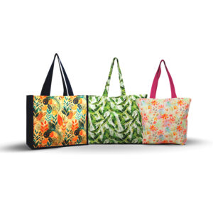 Floral Printed Polyester Bags