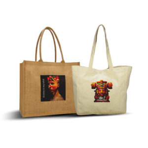 Artsy Jute & Canvas Tote Bags